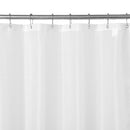 N&Y HOME Caregiver Attendant 36 inches Height Weighted Fabric Shower Curtain Machine Washable,Water Repellent Bathroom Curtains with Grommets, White, 48x36 inch