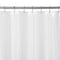 N&Y HOME Caregiver Attendant 36 inches Height Weighted Fabric Shower Curtain Machine Washable,Water Repellent Bathroom Curtains with Grommets, White, 48x36 inch