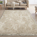 Ottomanson Flokati Collection Faux Sheepskin Shag Runner Rug, 2'7"X5', Beige