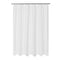 Mrs Awesome Embossed Microfiber Fabric Stall Shower Curtain Liner 54 x 72 inch, Washable and Water Repellent, White