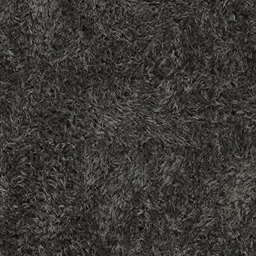 Ottomanson Flokati Collection Faux Sheepskin Shag Runner Rug, 2'X5', Dark Grey