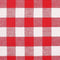 Cloth Napkin In Gingham Plaid Check Fabric-18x18 Red White, Wedding Napkins,Cocktails Napkins,Fabric Napkins,Cotton Napkins Mitered Corners & Generous Hem, Machine Washable Dinner Napkins Set of 12