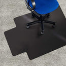 Office Marshal Black Polycarbonate Office Chair Mat - 36" x 48" - Hard Floor Protection - No-Recycling Material - High Impact Strength