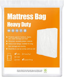 BYSURE 3 Mil 2-Pack Heavy Duty Mattress Bag for Moving & Long Term Storage, 3D Envelope Shape Fits Queen/King Size