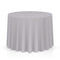 Lann's Linens - 120" Round Premium Tablecloth for Wedding/Banquet/Restaurant - Polyester Fabric Table Cloth - White