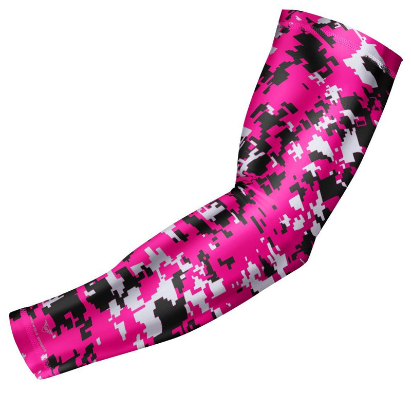 bucwild Sports Compression Arm Sleeve - Youth & Adult Sizes - Baseball Football Basketball Sports (1 Arm Sleeve)