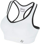 FITTIN Racerback Sports Bras - Padded Seamless Med Impact Support for Yoga Gym Workout Fitness