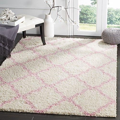 Safavieh Dallas Shag Collection SGD257A Dark Grey and Ivory Area Rug (8'6" x 12')