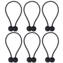 NZQXJXZ Curtain Tiebacks Magnetic, Drape Holders Holdbacks Decorative Weave Rope Clips Window Sheer Blackout Panels Home Office, Chocolate (Pack of 6)