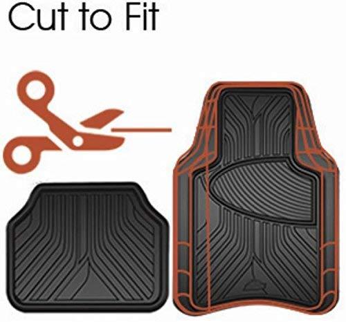 Custom Accessories Armor All 78842 4-Piece Tan All Season Rubber Floor Mat