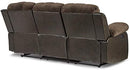 Homelegance Resonance 83" Bonded Leather Double Reclining Sofa, Brown