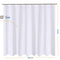 N&Y HOME Fabric Shower Curtain Liner Extra Long Stall Size 54 Width by 80 Length inches, Hotel Quality, Washable, White Bathroom Curtains with Grommets, 54x80