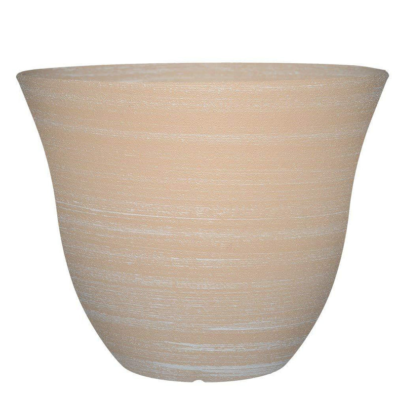 GARDENGOODZ Honeysuckle Patio Pot Honeysuckle Planter, Patio Pot, 15" Fossil Stone