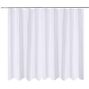 N&Y HOME Caregiver Attendant 36 inches Height Weighted Fabric Shower Curtain Machine Washable,Water Repellent Bathroom Curtains with Grommets, White, 48x36 inch