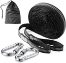 YUDIDA Outdoor Tree Swing Hammock Strap Kit Portable Adjustable Straps with 14 Loops and Strong Carabiners,1Pair