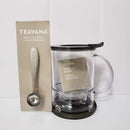 TEAVANA 2PC Set of Perfectea Maker 16oz and TEAVANA Perfectea Tea Spoon: Black/Dark Red/White (white)