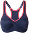 SYROKAN Women's Full Support High Impact Racerback Lightly Lined Underwire Sports Bra