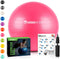 URBNFit Exercise Ball (Multiple Sizes) for Fitness, Stability, Balance & Yoga - Workout Guide & Quick Pump Included - Anti Burst Professional Quality Design