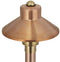 China Hat 12V Black Brass Path Light (7" Shade, 25" Tall) by sunduck