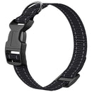 FunniPets Nylon Dog Collar, Adjustable Collar for Dogs, Black