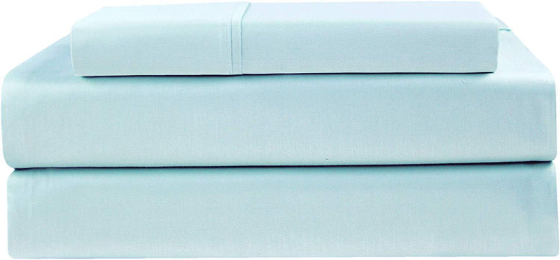 COTTON CRAFT - Ultra-Soft 400-Thread-Count Full Size Sheet Set in Sage, Premium 100% Pure Combed Cotton, 4-Piece Sateen Bedding Set with 1 Deep-Pocket Fitted Sheet, 1 Flat Sheet & 2 Pillowcases