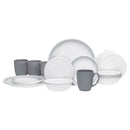 Corelle Winter Frost White Dinnerware Set  with lids (20-Piece, Service for 4)