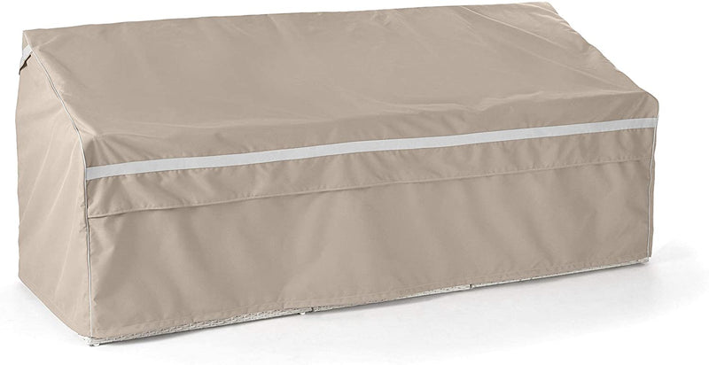 Y- STOP - Outdoor Patio Sofa Covers - Heavy Duty Material - Water and Weather Resistant - Patio Furniture Covers - Ripstop Tan