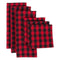 DII Cotton Buffalo Check Table Runner for Family Dinners or Gatherings, Indoor or Outdoor Parties, Halloween, & Everyday Use (14x72",  Seats 4-6 People), Orange & Black