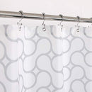 Mrs Awesome Fabric Shower Curtain with 9 Pockets 60 inches Width, Water Repellent, Washable, Odorless and Rust Proof Grommets, White,60x72