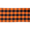 DII Cotton Buffalo Check Table Runner for Family Dinners or Gatherings, Indoor or Outdoor Parties, Halloween, & Everyday Use (14x72",  Seats 4-6 People), Orange & Black