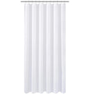 N&Y HOME Caregiver Attendant 36 inches Height Weighted Fabric Shower Curtain Machine Washable,Water Repellent Bathroom Curtains with Grommets, White, 48x36 inch