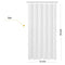 N&Y HOME Extra Long Shower Curtain Liner Fabric 72 x 96 inches, Hotel Quality, Washable, Water Repellent, White Spa Bathroom Curtains with Grommets, 72x96