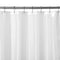 N&Y HOME Caregiver Attendant 36 inches Height Weighted Fabric Shower Curtain Machine Washable,Water Repellent Bathroom Curtains with Grommets, White, 48x36 inch