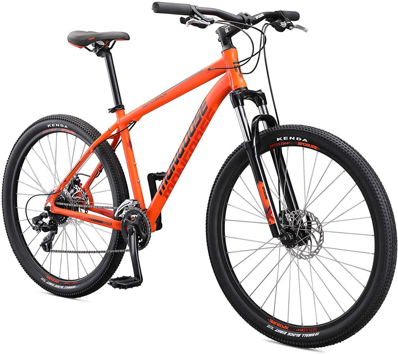 Mongoose Switchback Adult Mountain Bike, 8-21 Speeds, 27.5-Inch Wheels, Aluminum Frame, Disc Brakes, Multiple Colors