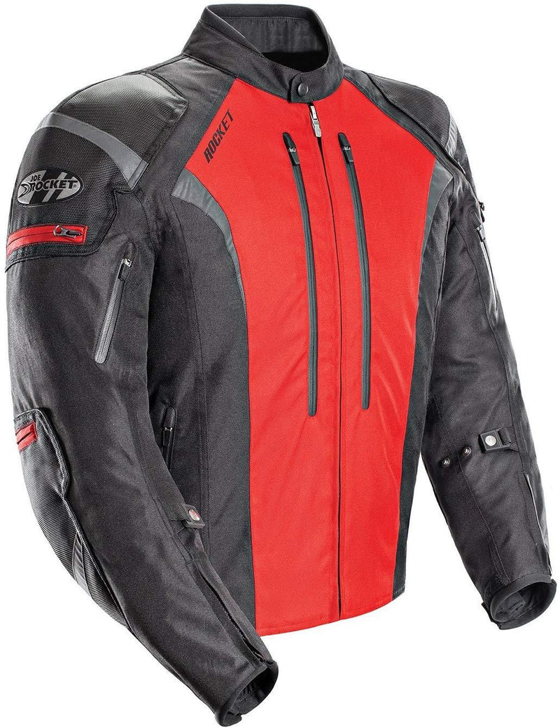 Joe Rocket Atomic Men's 5.0 Textile Motorcycle Jacket (Black, X-Large)