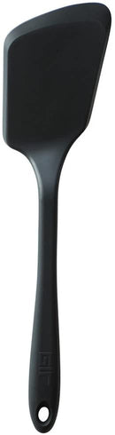 BelleGuppy Silicone Spatula Turner | Heat-Resistant up to 550°F | Nonstick Pancake Flipper, Egg Spatula, Kitchen Spatula | Mini - 11 IN, Black