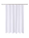 N&Y HOME Caregiver Attendant 36 inches Height Weighted Fabric Shower Curtain Machine Washable,Water Repellent Bathroom Curtains with Grommets, White, 48x36 inch