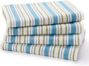 COTTON CRAFT - 12 Pack - Twill Stripe Kitchen Towel - Multi- 100% Cotton - Oversized 16x28 - Modern Clean Striped Pattern