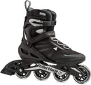 Rollerblade Zetrablade Men's Adult Fitness Inline Skate, Black and Silver, Performance Inline Skates