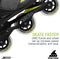 Rollerblade Macroblade 100 3WD Men's Adult Fitness Inline Skate, Anthracite and Neon Yellow, Performance Inline Skates