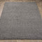 Ottomanson Cozy Color Solid Contemporary Living and Bedroom Soft Shag Area Rug, 5'3" L x 7'0" W, Gray