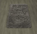 Ottomanson Flokati Collection Faux Sheepskin Shag Runner Rug, 2'X5', Dark Grey