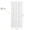 N&Y HOME Extra Long Shower Curtain Liner Fabric 72 x 96 inches, Hotel Quality, Washable, Water Repellent, White Spa Bathroom Curtains with Grommets, 72x96