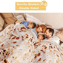 LetsFunny Burrito Tortilla Wrap Blanket, Burrito Wrap Novelty Blanket Tortilla Towel for Adults/Kids, Giant Round Beach Towel/Throw Blanket/Picnic Blanket (Yellow 6, 71.00)