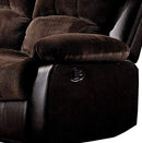 Homelegance Resonance 83" Bonded Leather Double Reclining Sofa, Brown