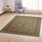 Ottomanson Ottohome Collection Persian Heriz Oriental Design with Non-Skid (Non-Slip) Rubber Backing Area Rug,5'0"X6'6"., Sage Green/Aqua Blue