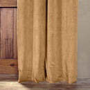 Half Price Drapes VPCH-184005-108-GRBO Signature Grommet Blackout Velvet Curtain, Natural Grey, 50 X 108