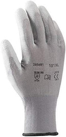 Coyaho Work Gloves (12 pairs) - Non-Slip Mounting Gloves Seamless, Ideal for Repairs, Automotive Industry, Finishing, Car Service, Workshop (10, White)