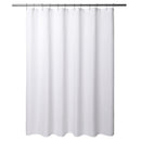 Mrs Awesome Fabric Shower Curtain with 9 Pockets 60 inches Width, Water Repellent, Washable, Odorless and Rust Proof Grommets, White,60x72