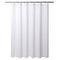 Mrs Awesome Fabric Shower Curtain with 9 Pockets 60 inches Width, Water Repellent, Washable, Odorless and Rust Proof Grommets, White,60x72